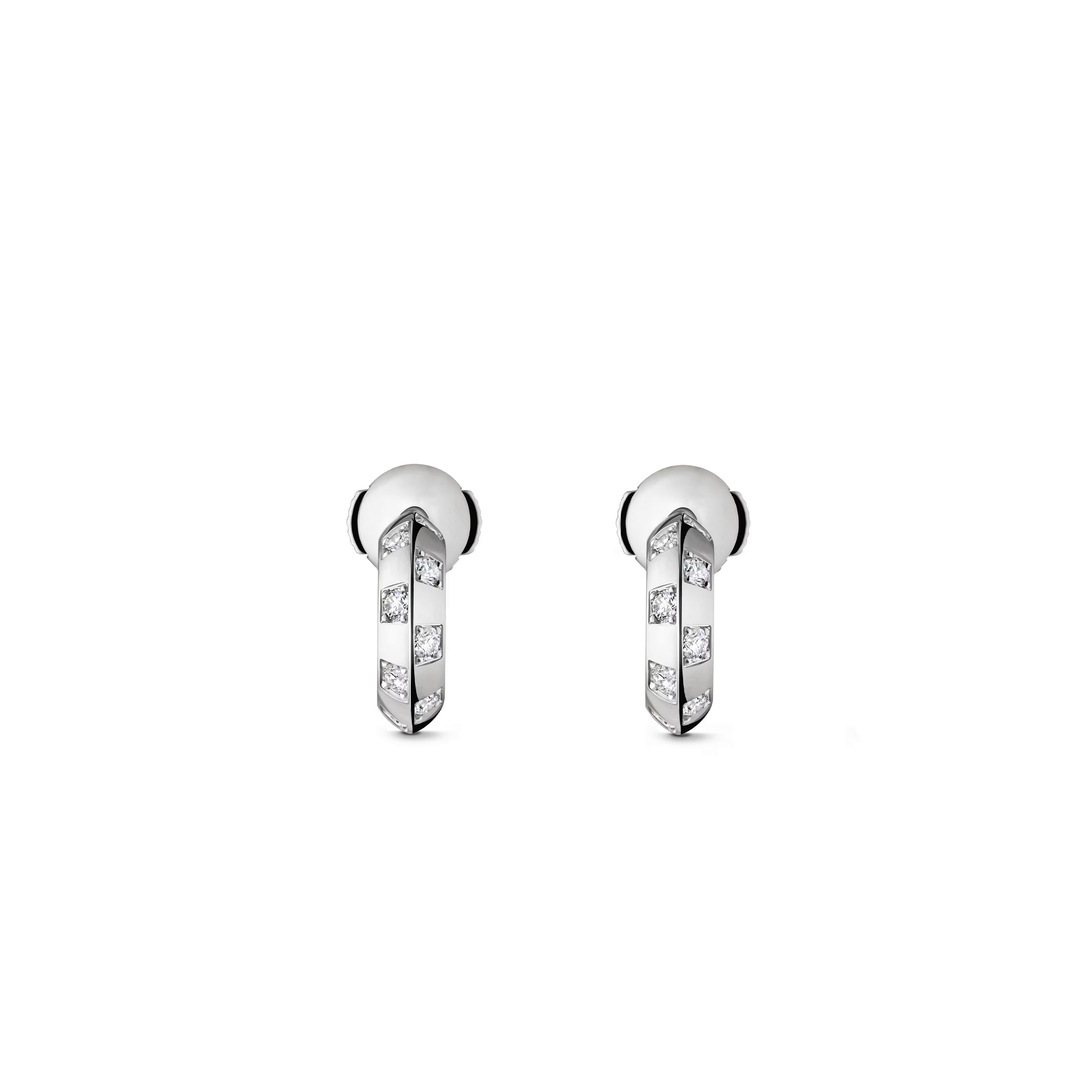 LOUIS VUITTON LE DAMIER DE LOUIS VUITTON SMALL HOOPS Q16838